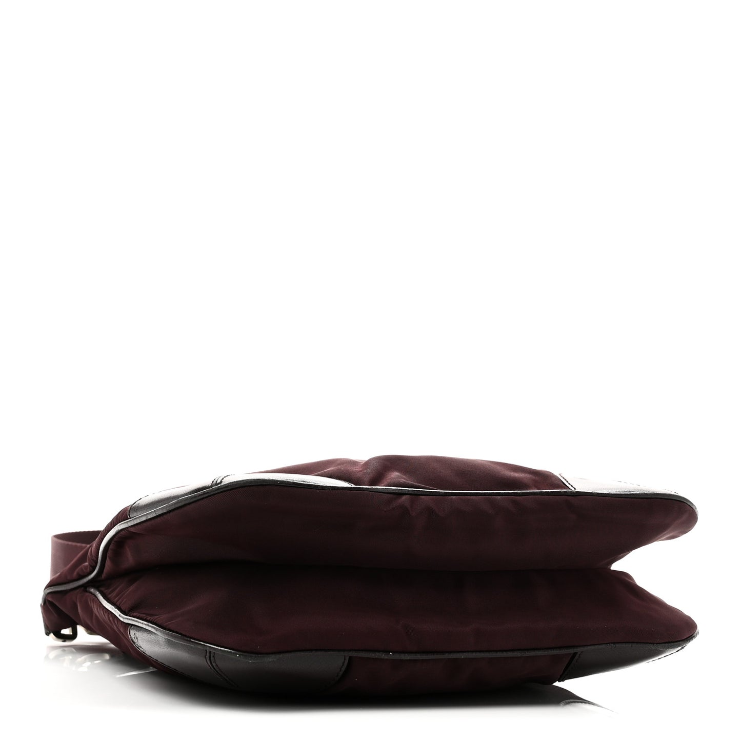 Tessuto Nylon Nappa Triangle Crossbody Bag Bordeaux