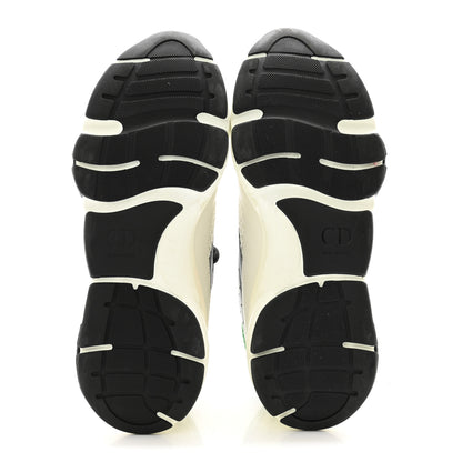 Christian Dior Technical Mesh Calfskin Mens B22 Sneakers 40 Green Black White 5 of 12