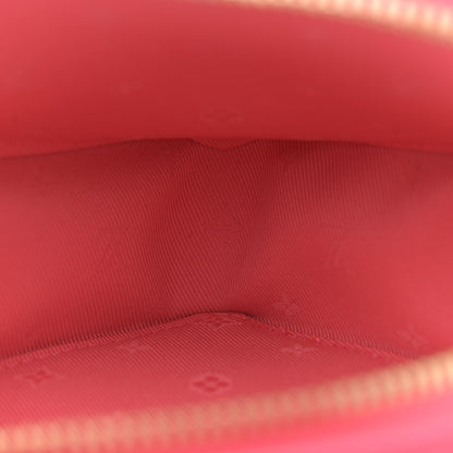 Louis Vuitton Calfskin Embroidered Monogram Pop My Heart Bag Pouch Dragon Fruit Pink 5 of 9