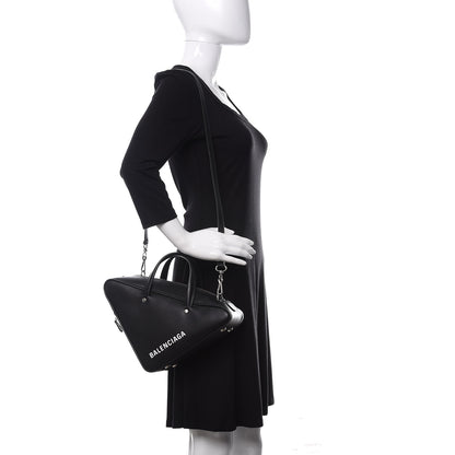 Balenciaga Calfskin S Triangle Duffle Black 2 of 10