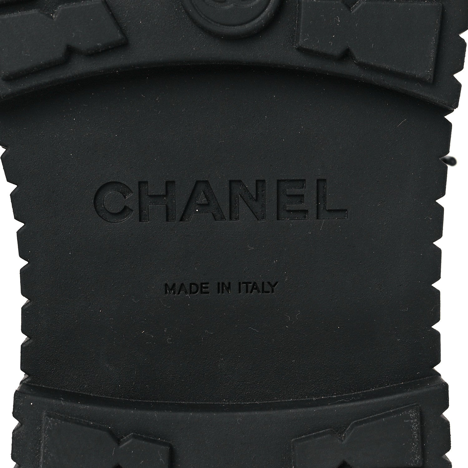 Chanel Calfskin Grosgrain Quilted Lace Up Boots 40 Black Grey 6 of 7