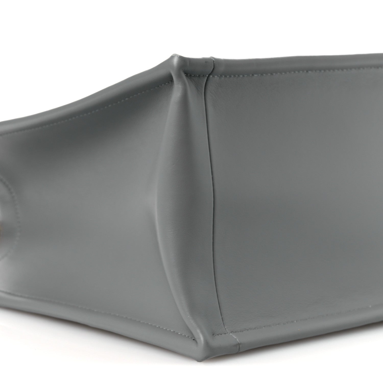 Christian Dior Oblique Chambray Calfskin Medium Book Tote With Strap Grey Latte 9 of 12