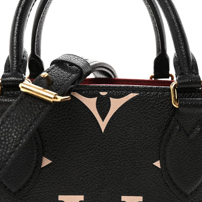 Louis Vuitton Empreinte Monogram Giant Onthego PM Black Beige 7 of 9