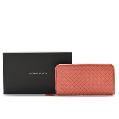Bottega Veneta Nappa Intrecciato Zip Around Wallet Pompei 10 of 10