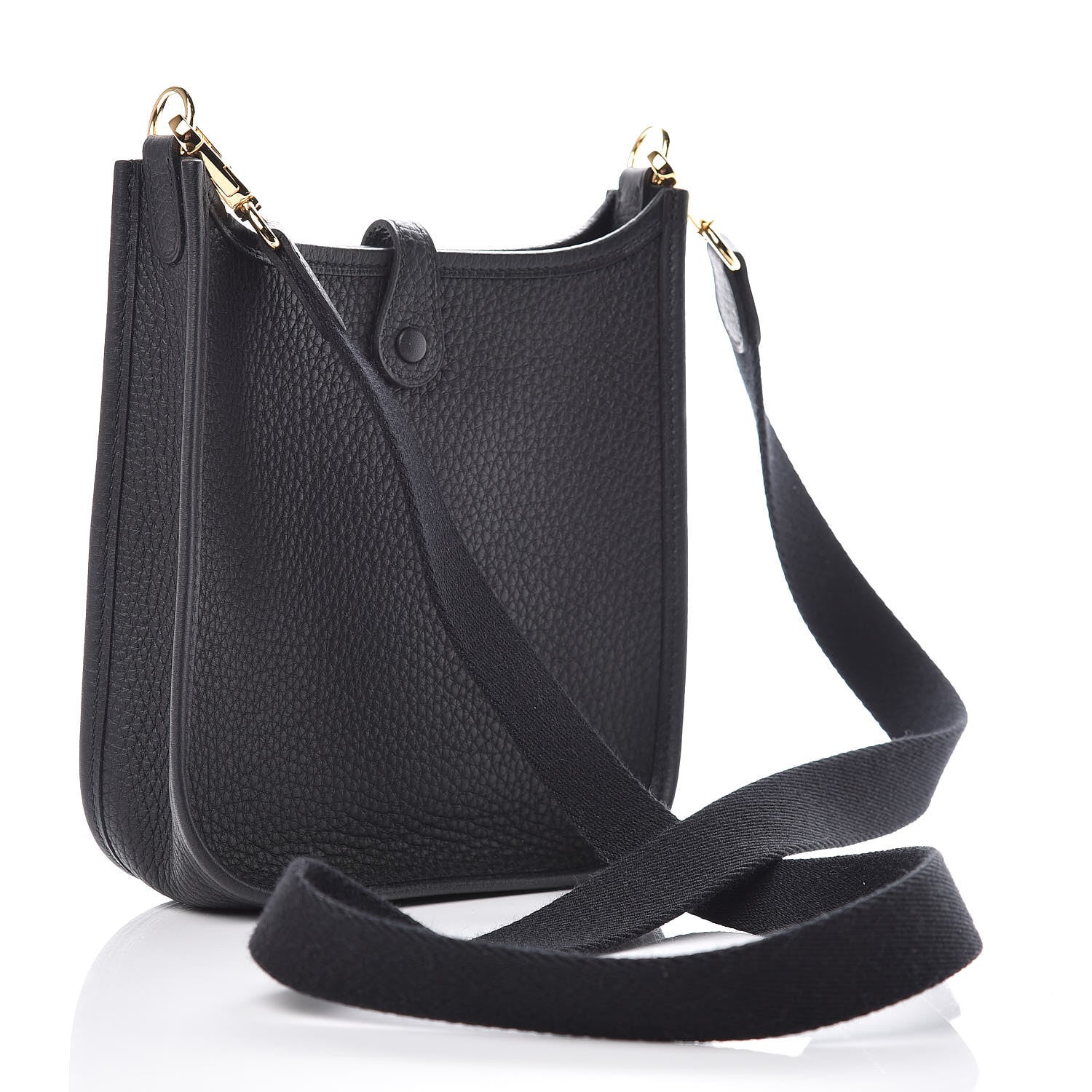 Hermes Taurillon Clemence Evelyne TPM Black 3 of 11