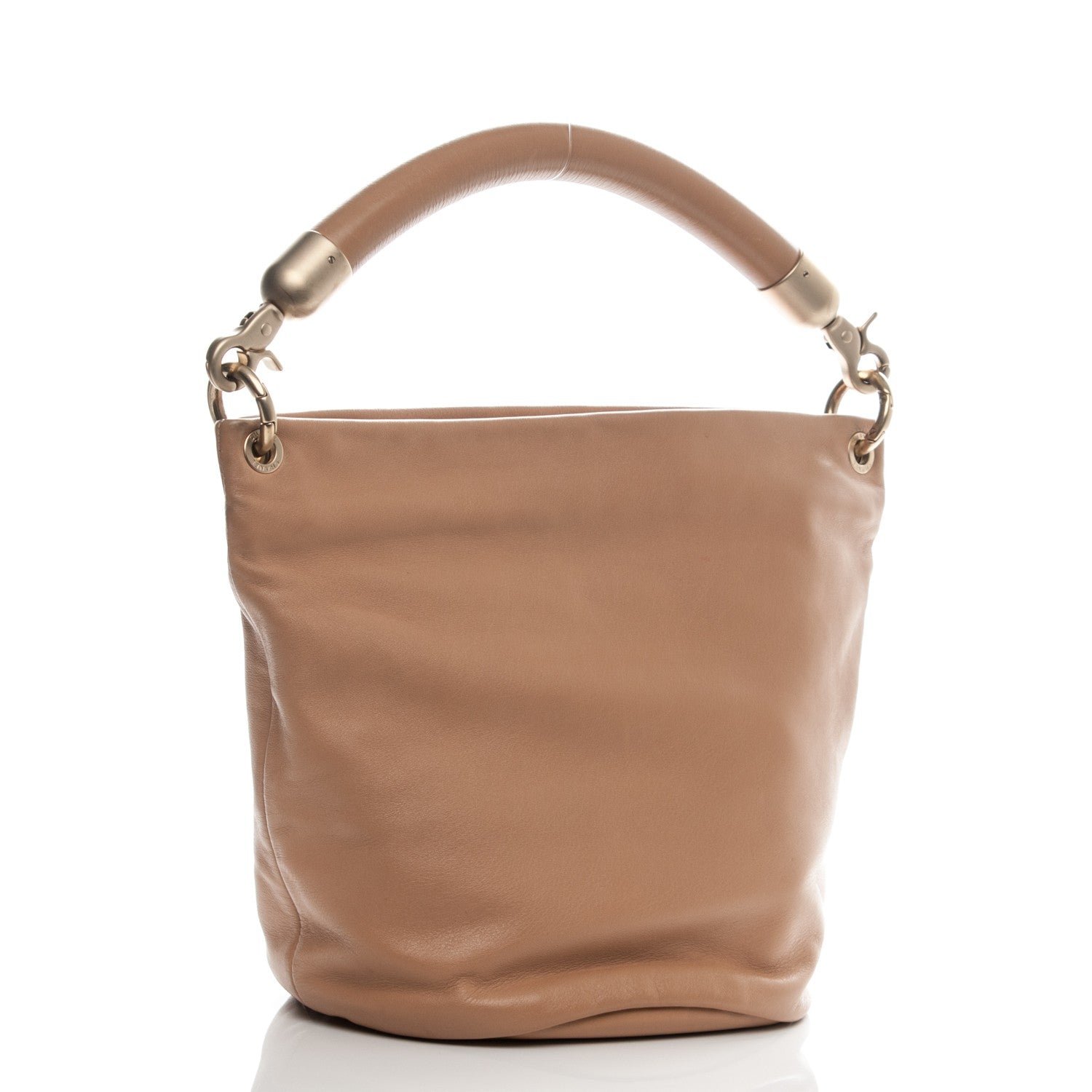 Chanel Calfskin CC Bucket Bag Beige 3 of 8