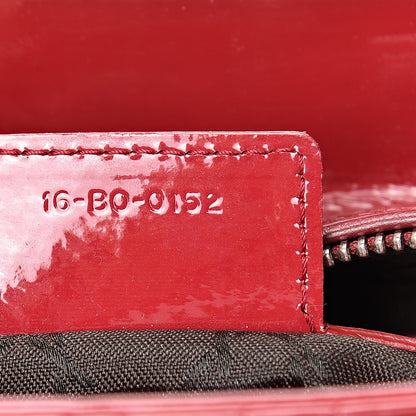 Christian Dior Patent Cannage Medium Lady Dior Red 6 of 11