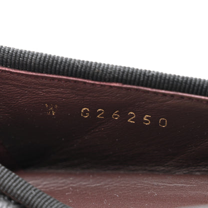 Chanel Aged Calfskin Quilted CC Cap Toe Ballerina Flats 37 Black 7 of 8