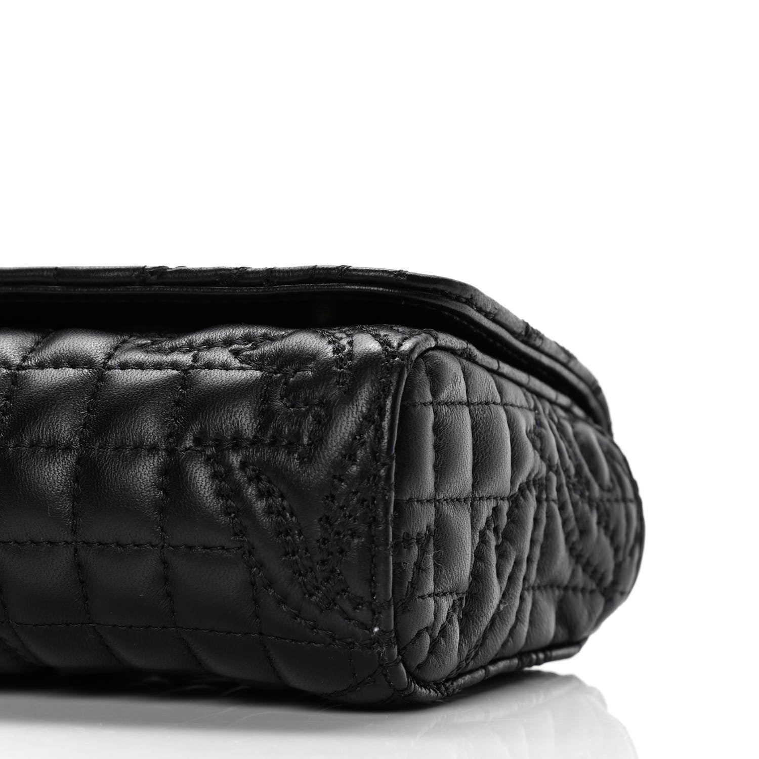 Versace Nappa Barocco Quilted Vanitas Crossbody Black 9 of 9