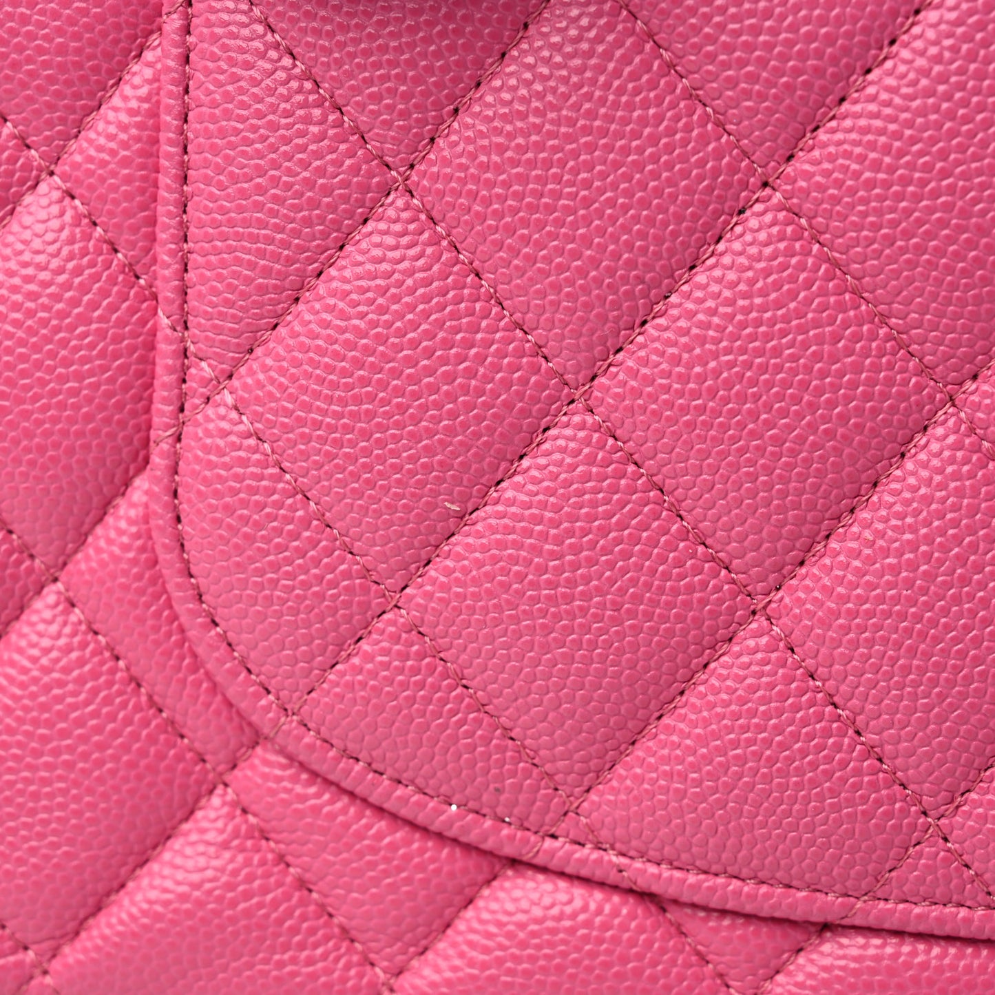 Caviar Quilted Small Double Flap Pink