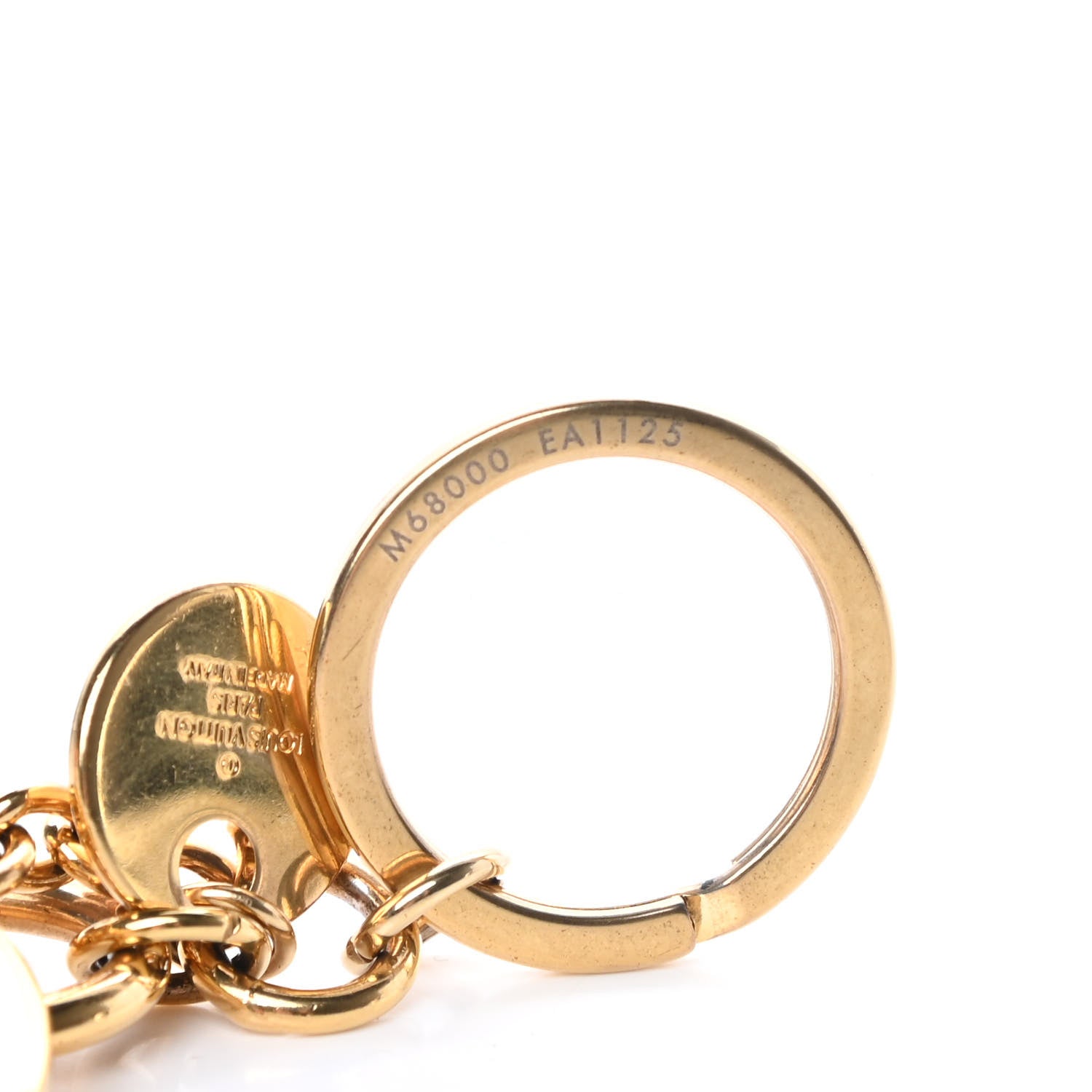 Louis Vuitton LV Circle Bag Charm Key Holder Gold 4 of 5