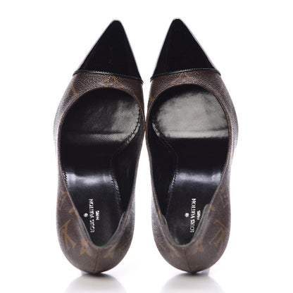Louis Vuitton Patent Monogram Fetish Pumps 37 Black 11 of 12