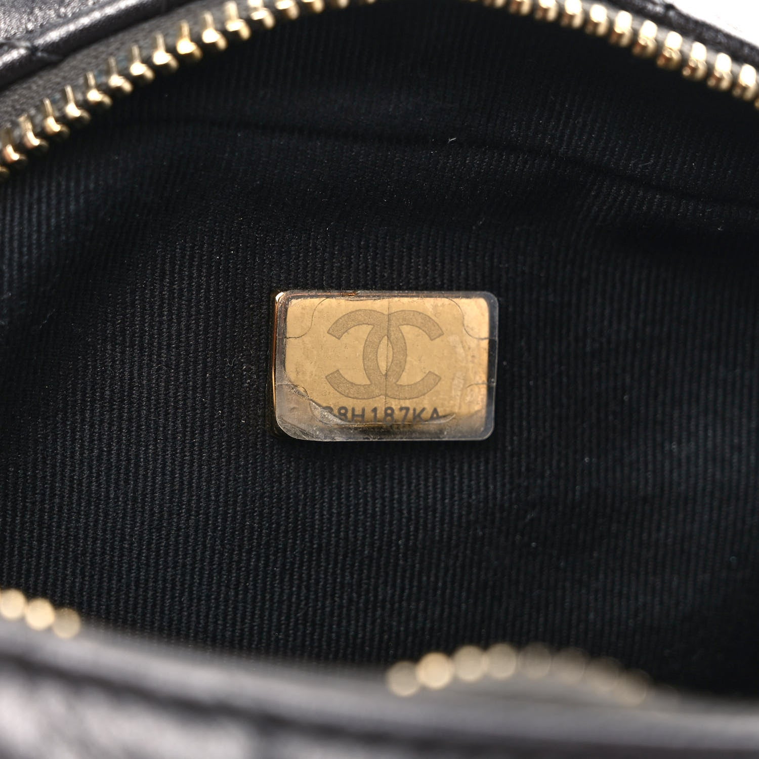 Chanel Metallic Calfskin Pearl Quilted CC Mini Camera Case Ruthenium 7 of 10