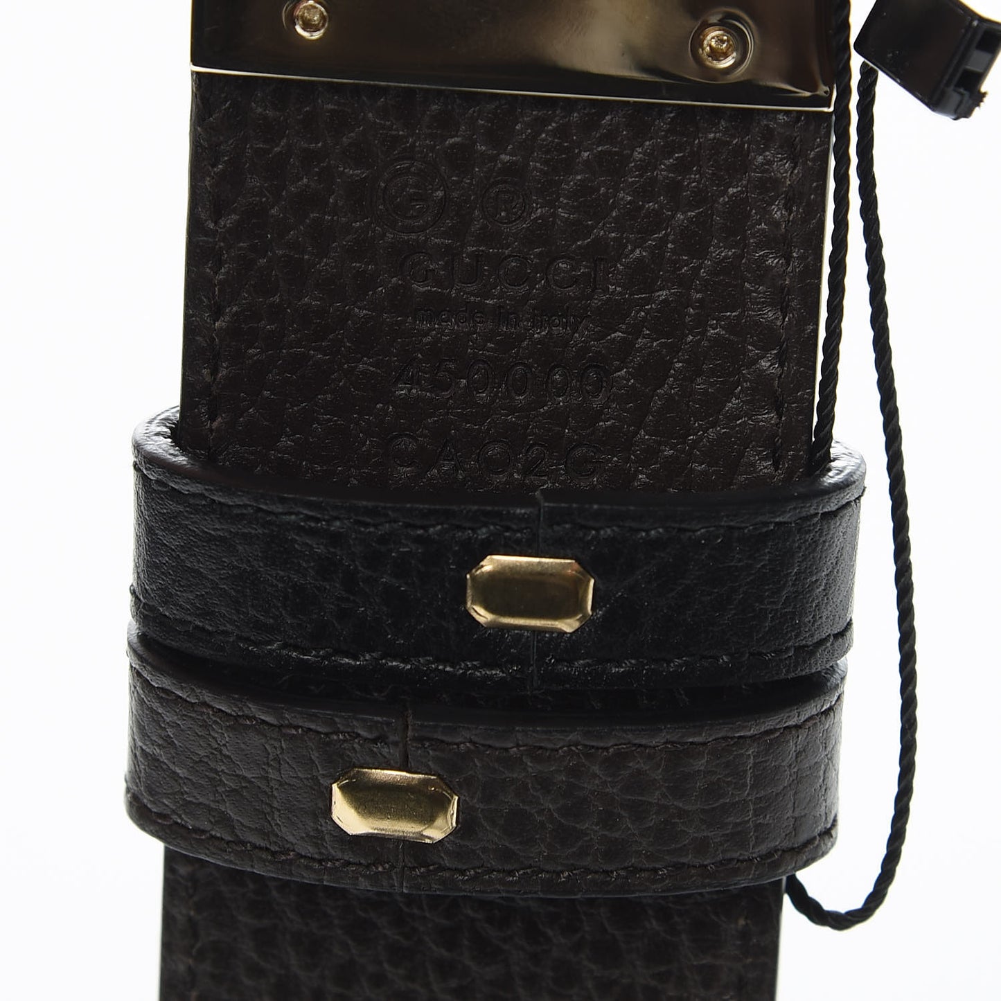 Dollar Calfskin 1973 Reversible Belt 105 42 Black Testa di Moro