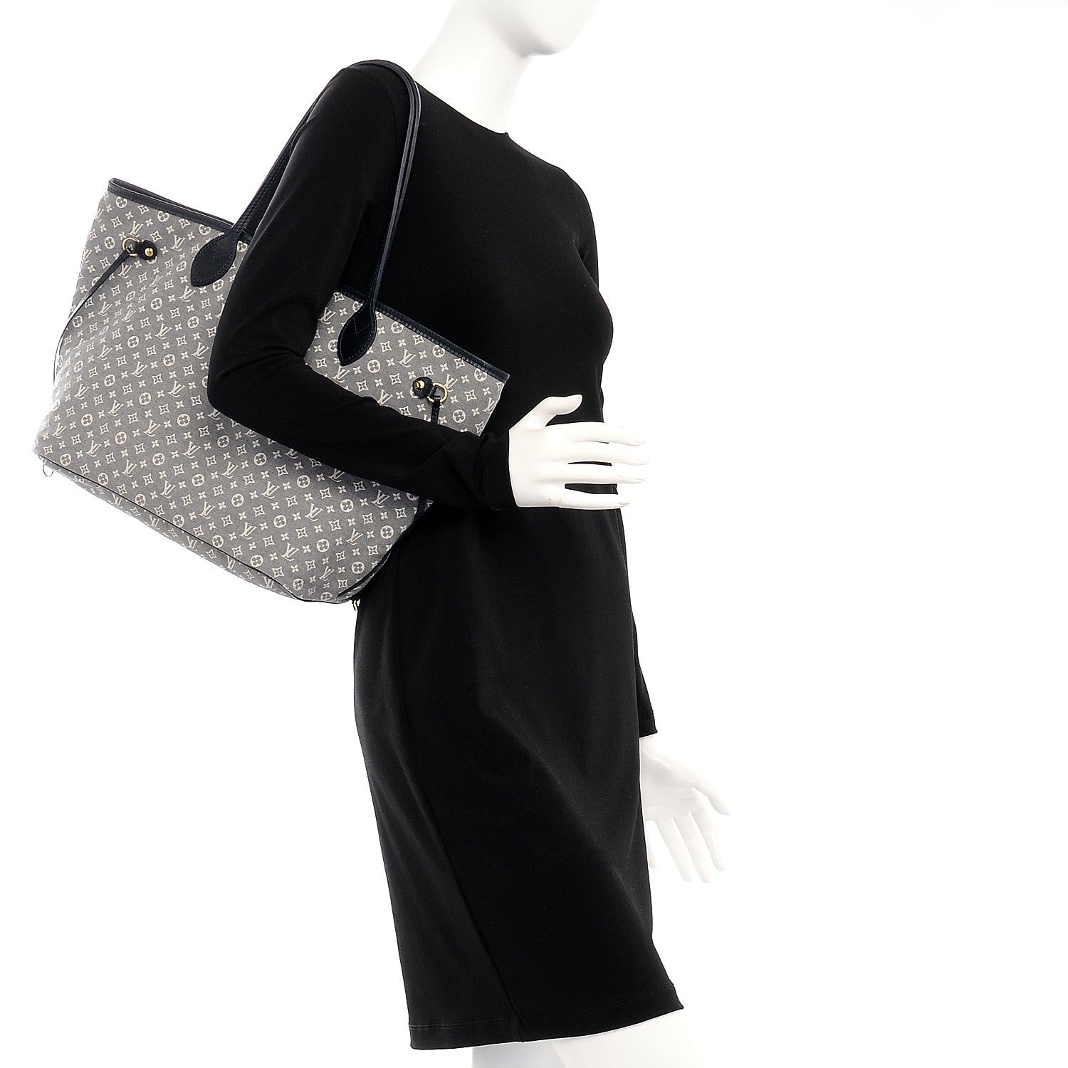 Louis Vuitton Monogram Idylle Neverfull MM Encre 2 of 16