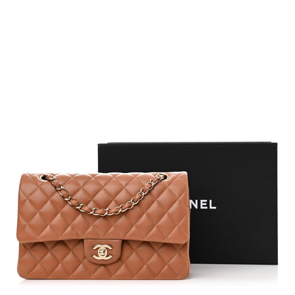 Chanel Lambskin Quilted Medium Double Flap Brown 11 of 11