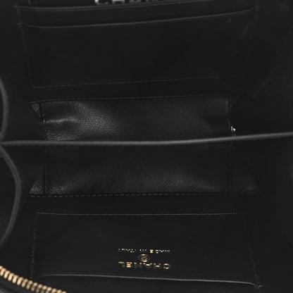 Chanel Caviar Quilted CC Filigree Vanity Clutch With Chain Black 5 of 11