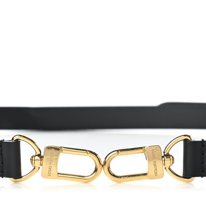 Louis Vuitton Calfskin 16mm Adjustable Shoulder Strap Black 5 of 6