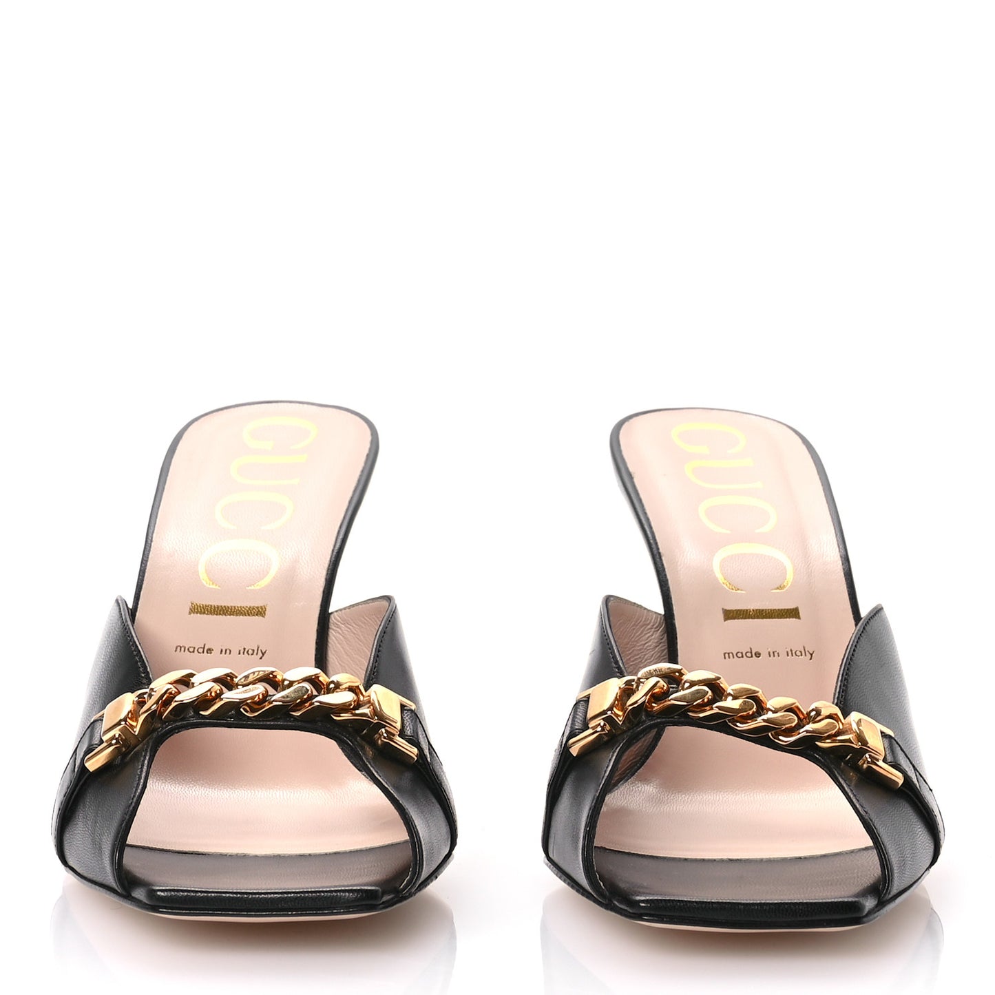 Malaga Kid Chain Sylvie Mules 41 Black