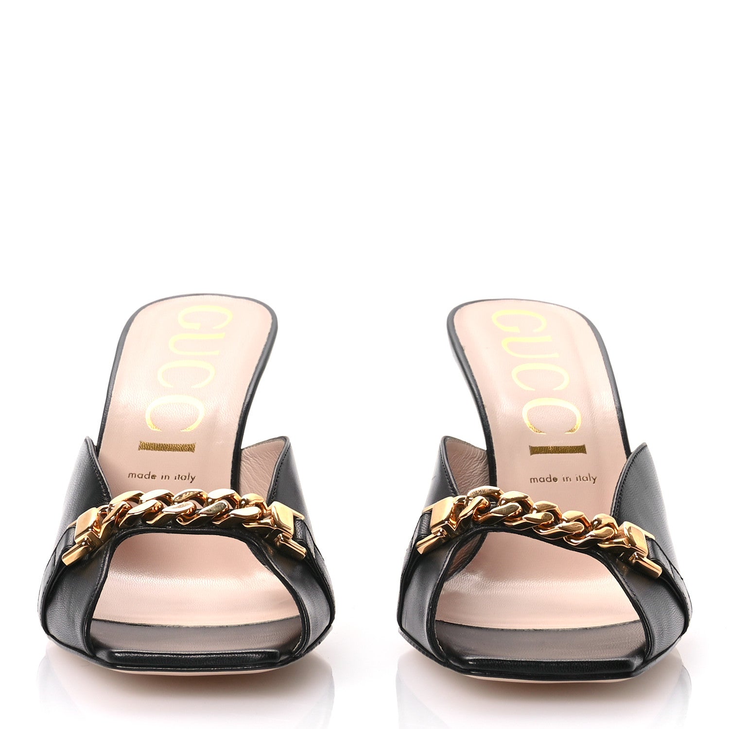 Gucci Malaga Kid Chain Sylvie Mules 41 Black 2 of 8