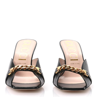 Gucci Malaga Kid Chain Sylvie Mules 41 Black 2 of 8