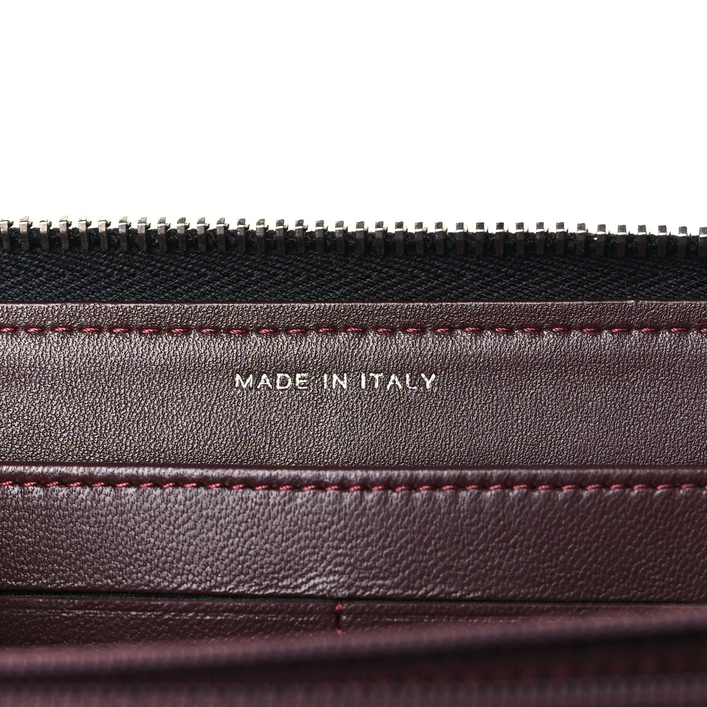 Lambskin Quilted Large Gusset Zip Around Wallet Black