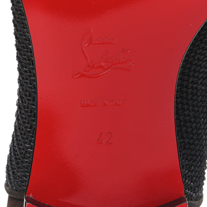 Christian Louboutin Calfskin Tresse Provence Veau Velours Mens AC Greggo Flat Oxfords 42 Dark Brown 5 of 6