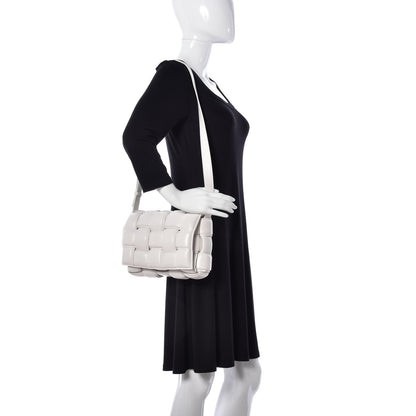 Bottega Veneta Nappa Maxi Intreccio Padded Cassette Crossbody Bag Chalk 2 of 8