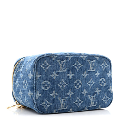 Louis Vuitton Monogram Denim Nice Mini Vanity Blue 4 of 7