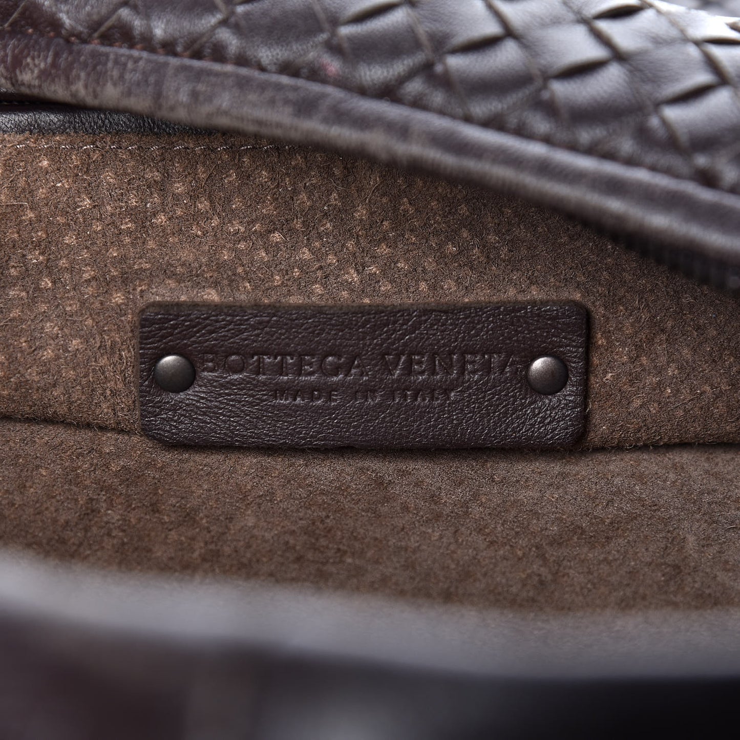Nappa Intrecciato Small Veneta Hobo Espresso