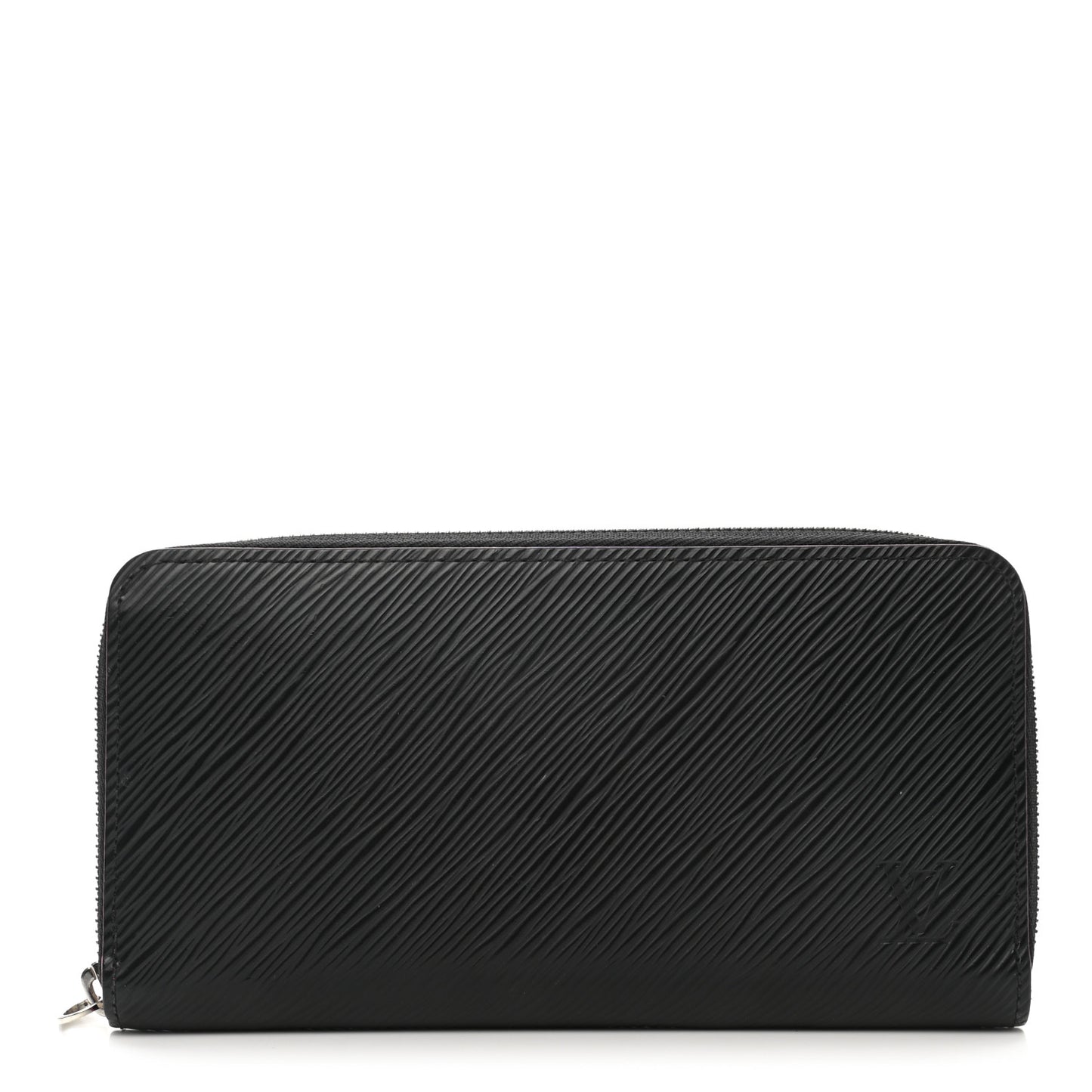 Epi Zippy Wallet Black Hot Pink