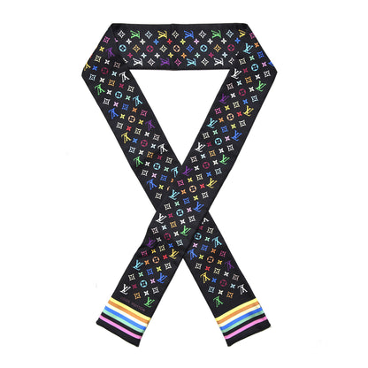 Louis Vuitton Silk Monogram Multicolor Bandeau Black 1 of 4