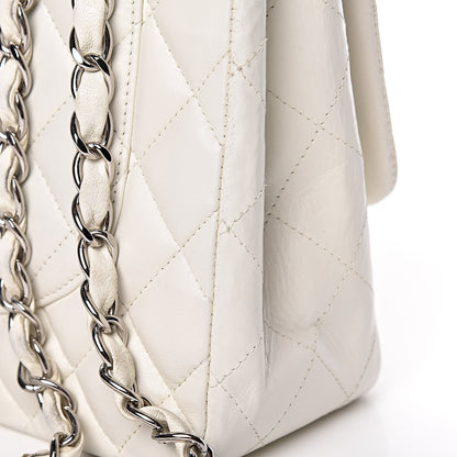 Chanel Lambskin Quilted Jumbo Single Flap White 16 of 19