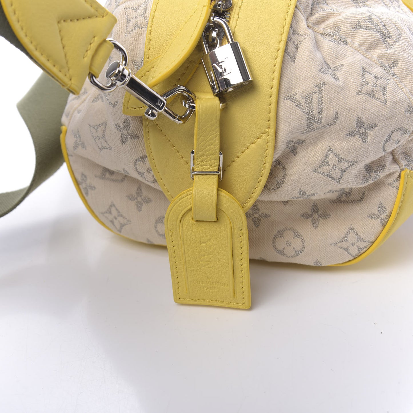Monogram Denim Speedy Round Yellow