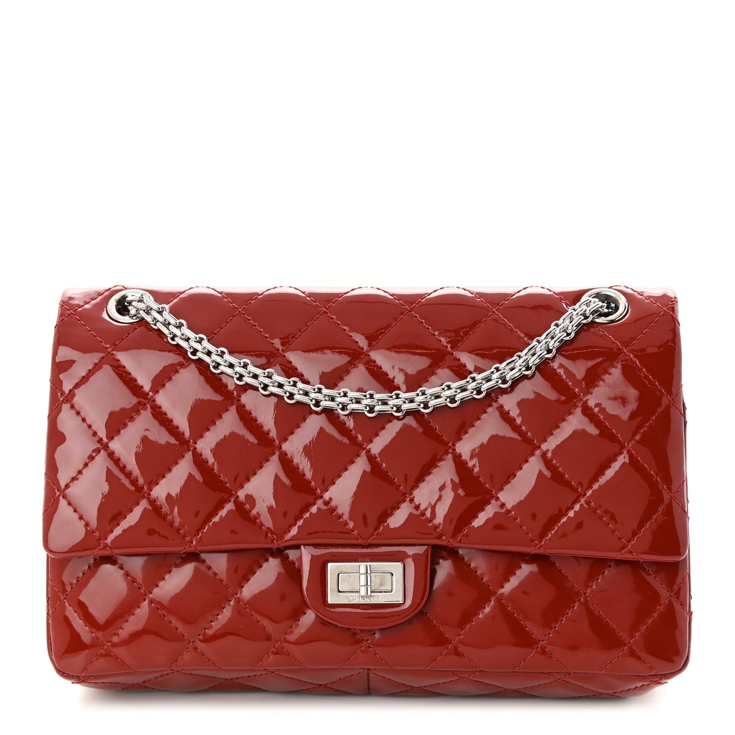 Patent Quilted 2.55 Reissue 226 Flap Red