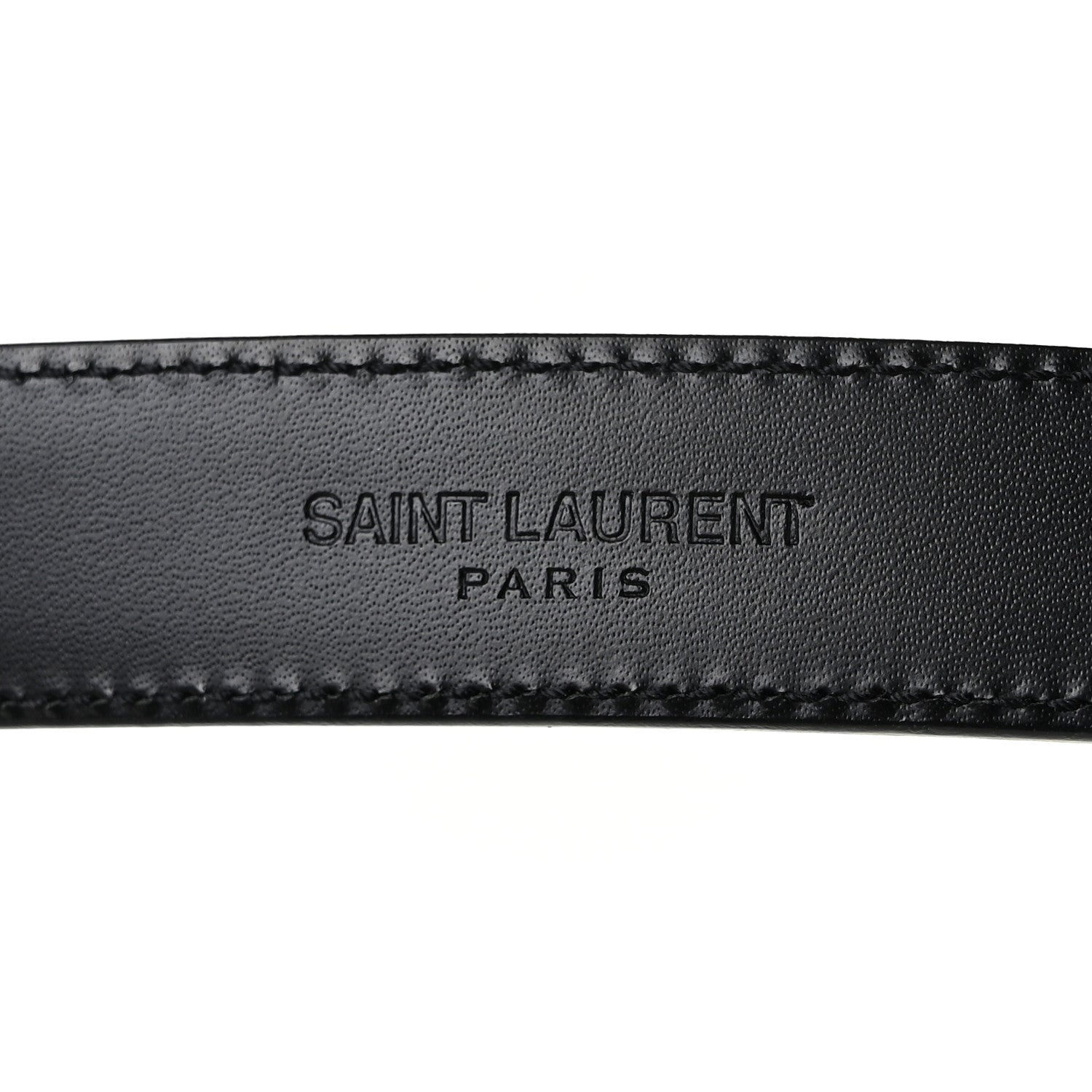 Saint Laurent Calfskin Western Belt 100 Black 3 of 5