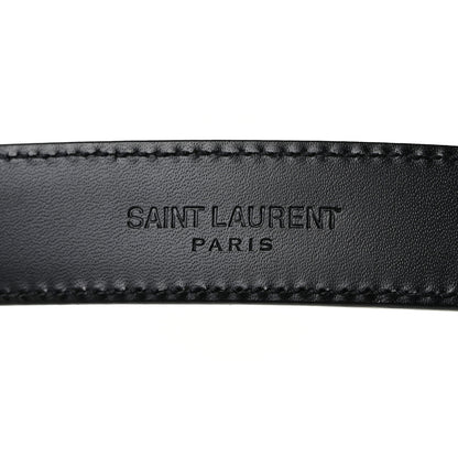 Saint Laurent Calfskin Western Belt 100 Black 3 of 5