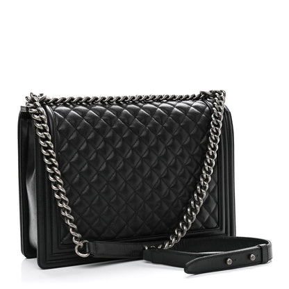 Chanel Caviar Quilted Large Boy Flap Black 3 of 11