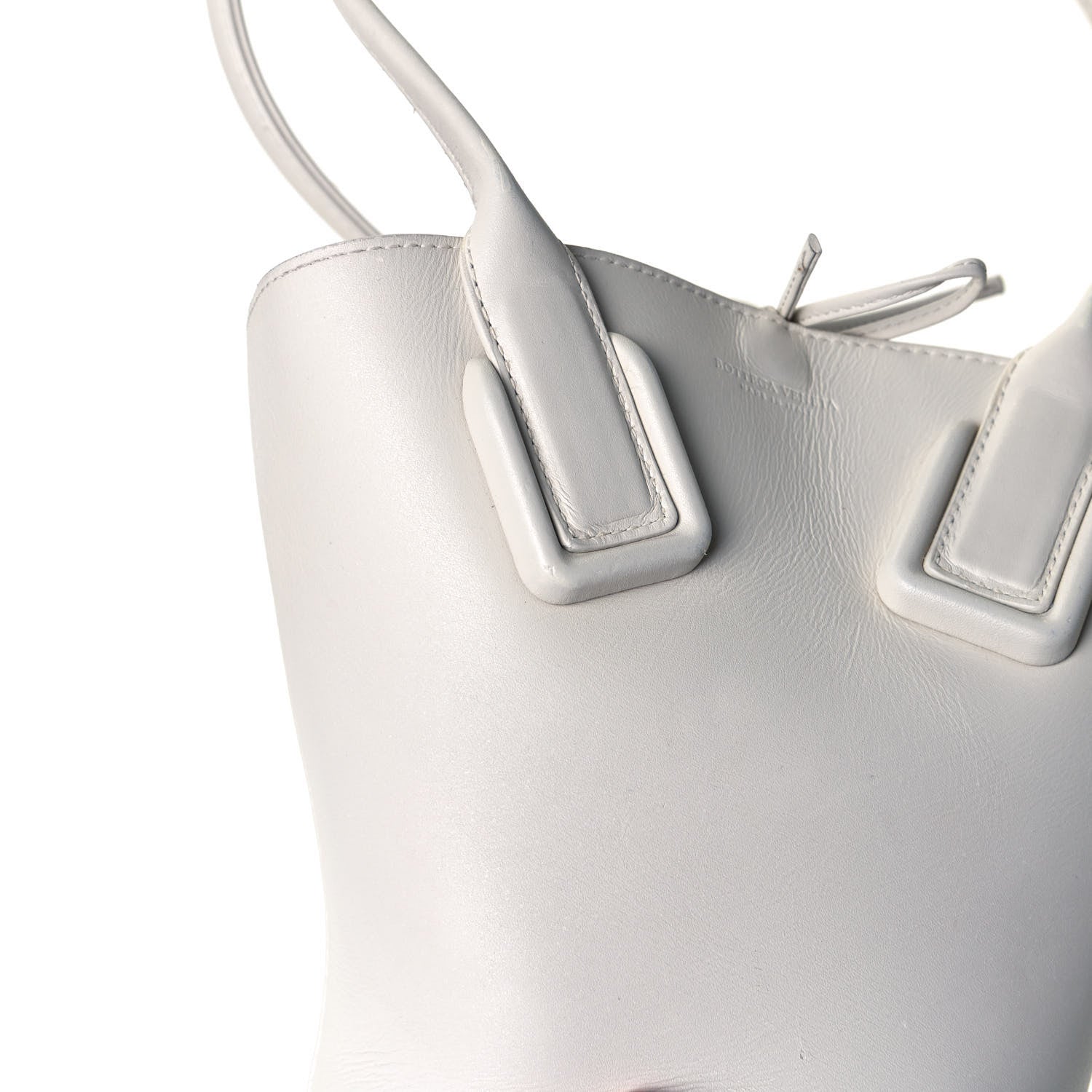 Bottega Veneta Calfskin Small Basket Tote White 10 of 14