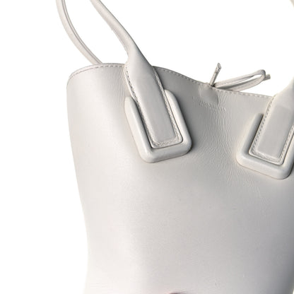 Bottega Veneta Calfskin Small Basket Tote White 10 of 14
