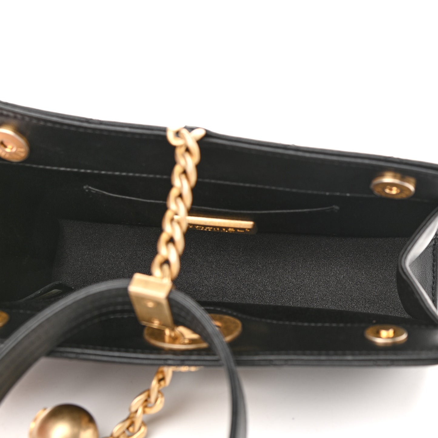 Lambskin Quilted Evening By The Sea Clutch Black