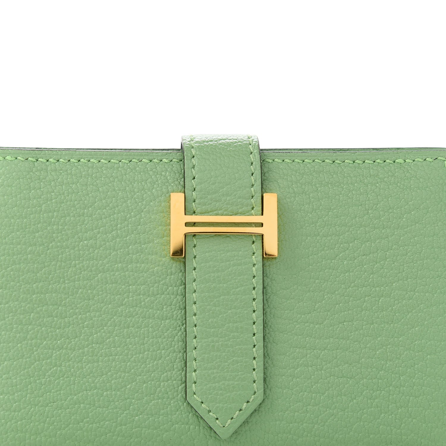 Hermes Chevre Mysore Mini Bearn Wallet Vert Criquet 10 of 11