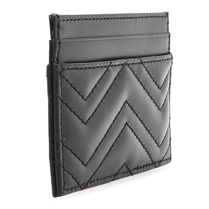 Gucci Calfskin Matelasse GG Marmont Card Holder Black 3 of 7