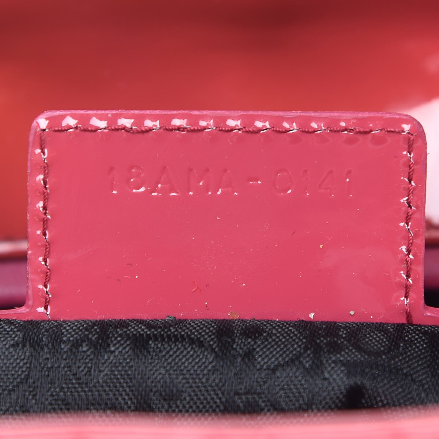 Christian Dior Patent Cannage Large Lady Dior Red 7 of 9