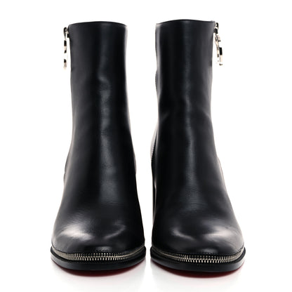 Christian Louboutin Calfskin Zip 70 Booty 40 Black 2 of 7
