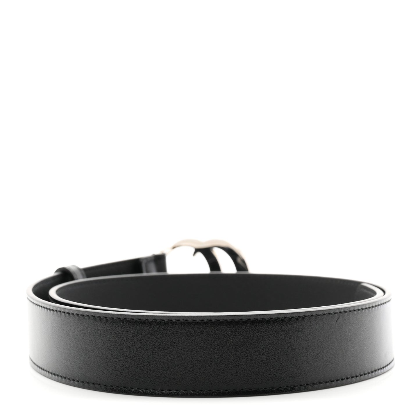 Calfskin Double G 30mm Belt 80 32 Black