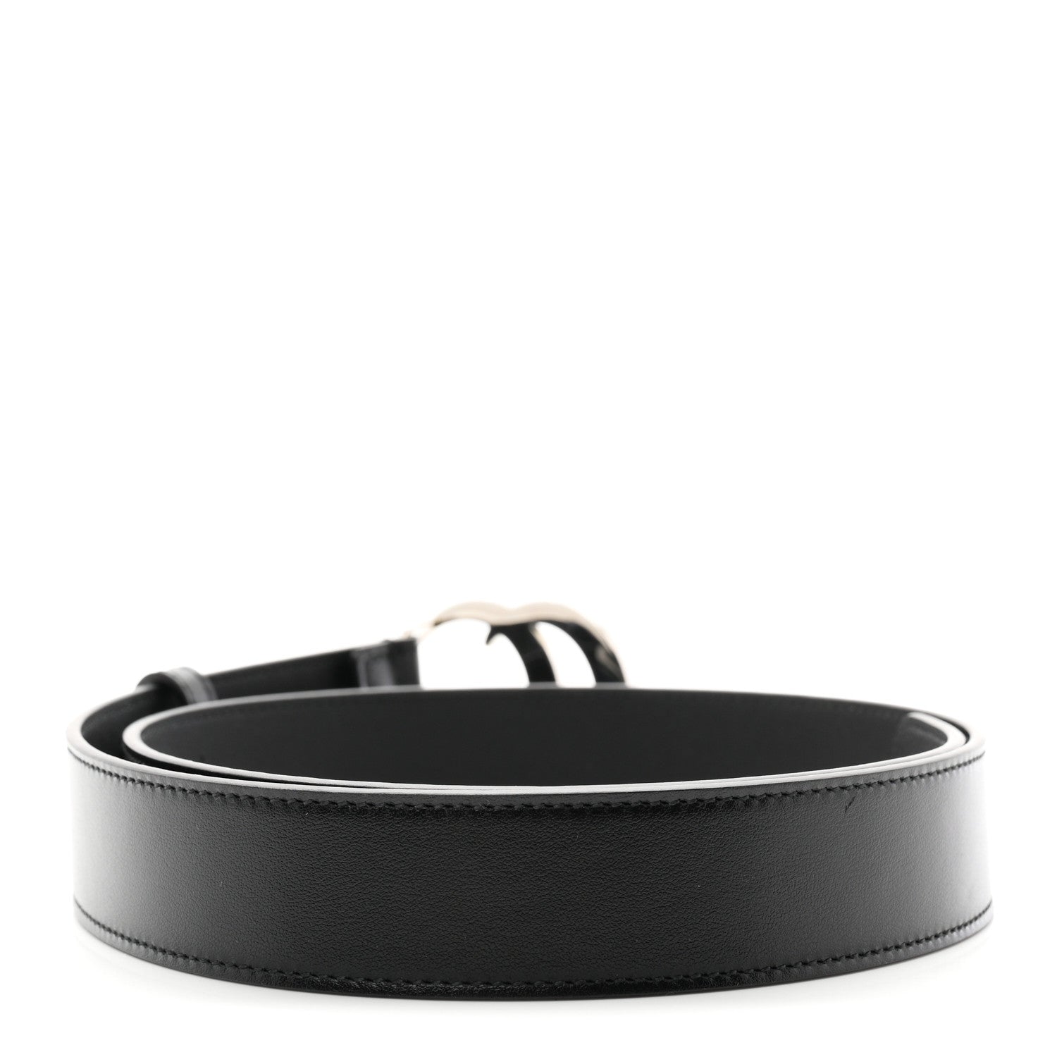 Gucci Calfskin Double G 30mm Belt 80 32 Black 2 of 5
