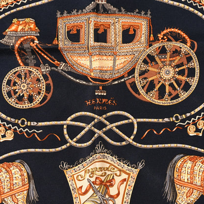Hermes Silk Paperoles Pocket Square Scarf 45 2 of 3