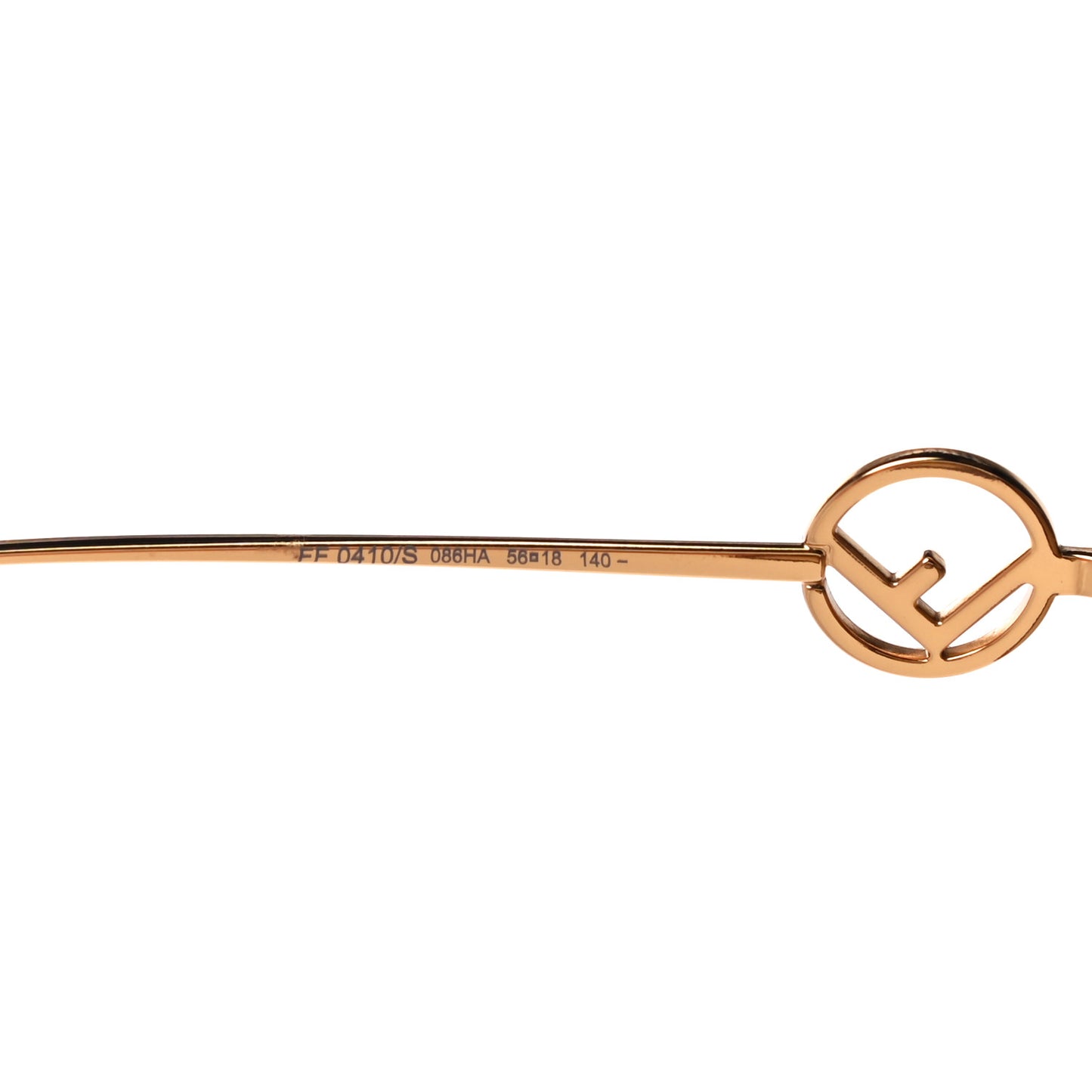 Acetate Metal F is Fendi FF Butterfly Sunglasses FF 0410/S Havana