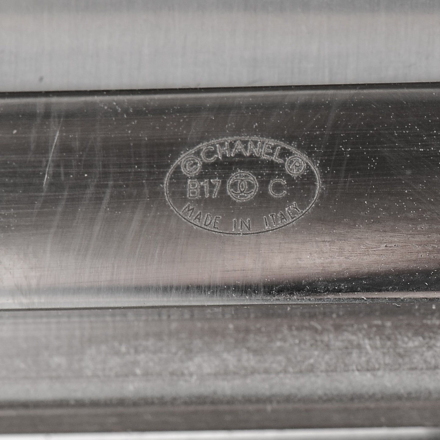 Canvas Pearl Enamel CC Cuff Green